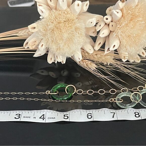 Smart glass four ring necklace - Picture 3 of 4